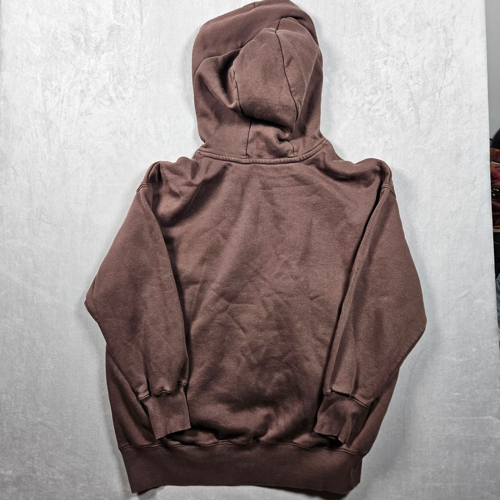 Nike Phoenix Fleece Oversized Pullover Hoodie Womens XL Brown Sweatshirt Lounge - Picture 2 of 9